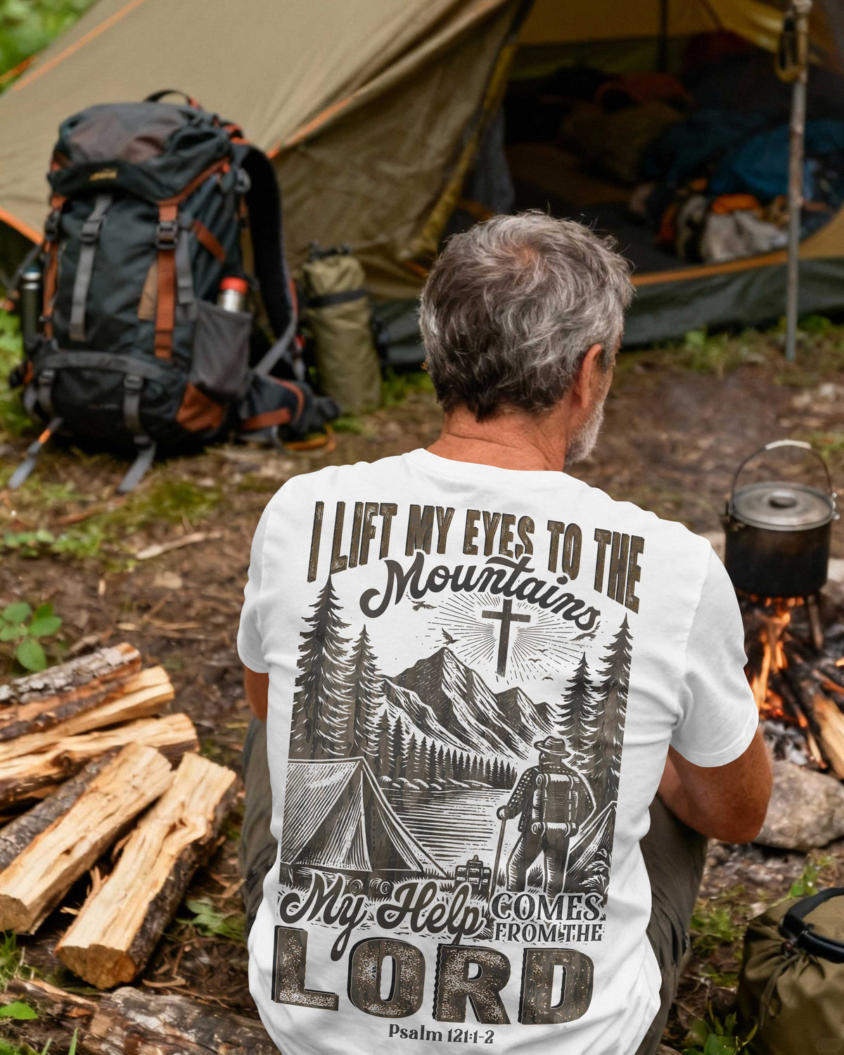 I Lift My Eyes To The Mountains My Help Comes From The Lord T-Shirt