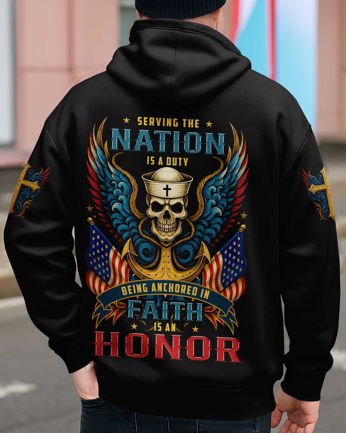 Serving The Nation Is A Duty Being Anchored In Faith Is An Honor T-Shirt