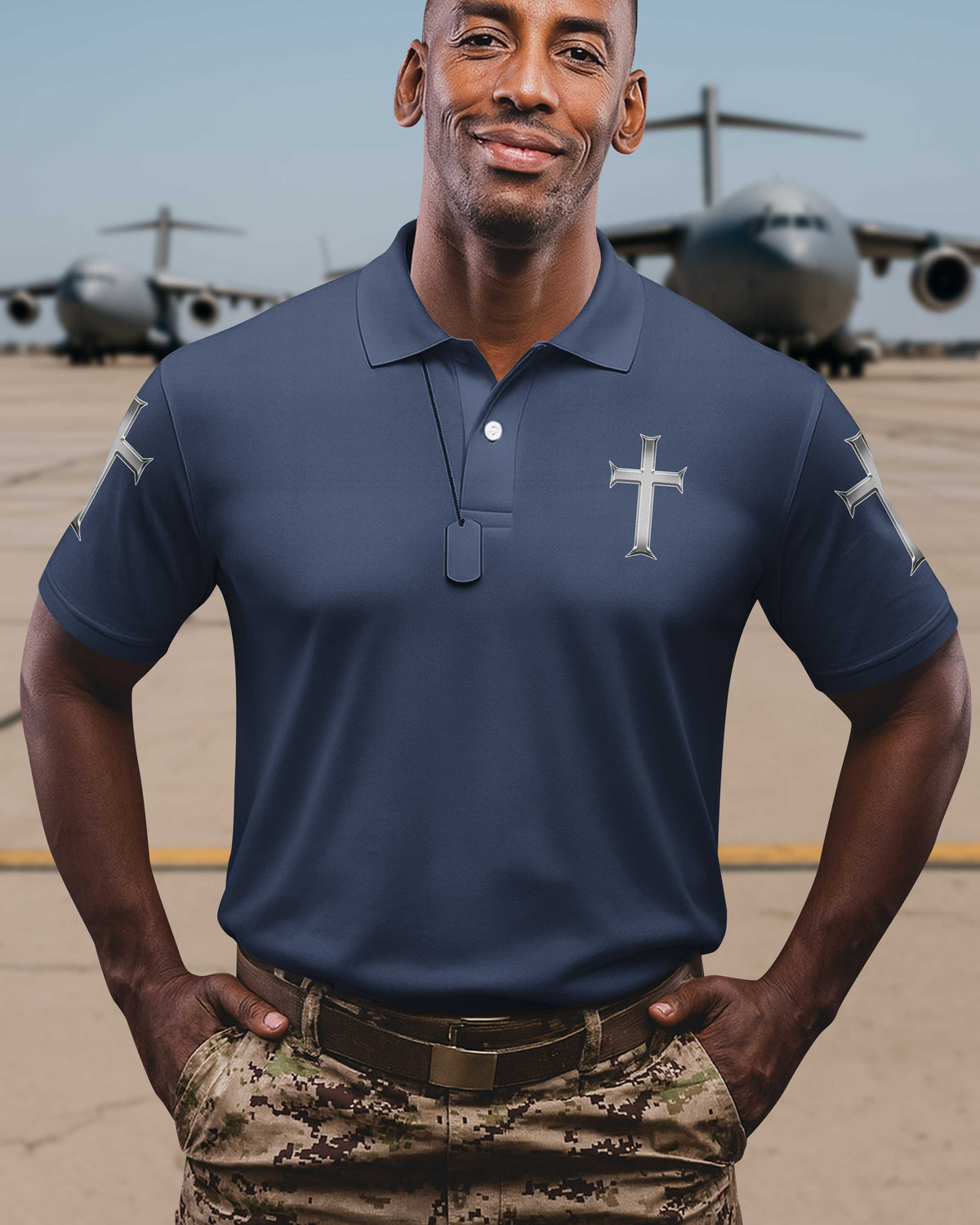 Trained By The Corps Redeemed By The Cross Polo