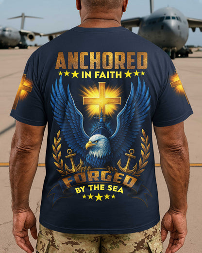 Anchored In Faith Forged By The Sea T-Shirt