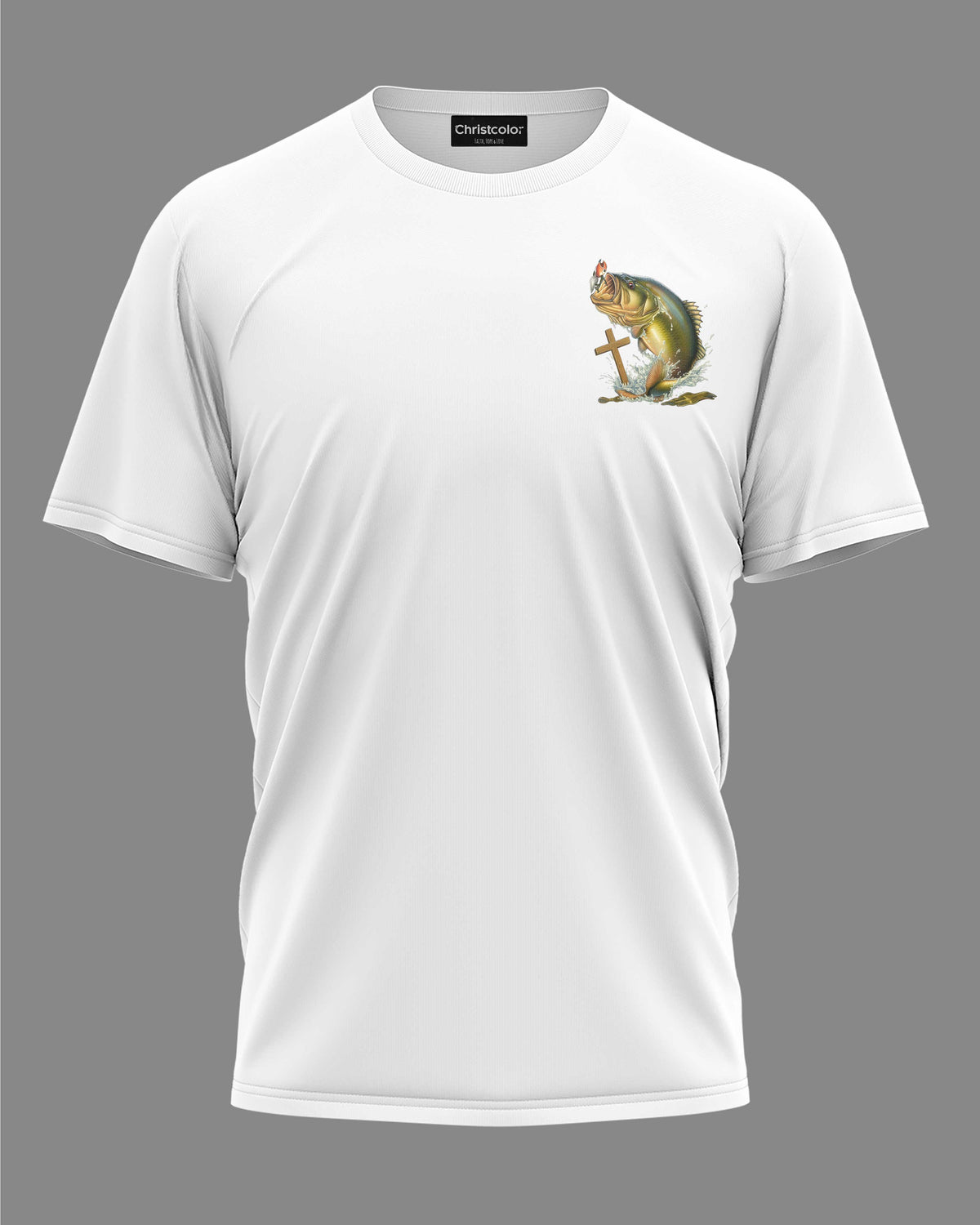 I Reel In Fish But Christ Reels In Me All Over Print T-Shirt