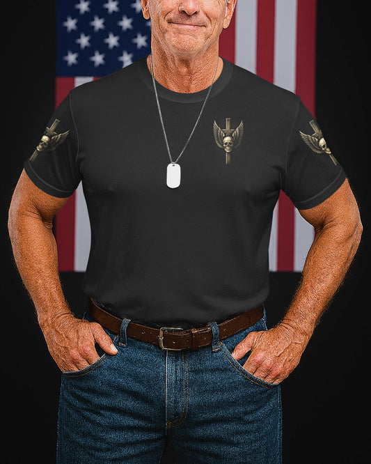 I Walk Through Hell With A Cross T-Shirt