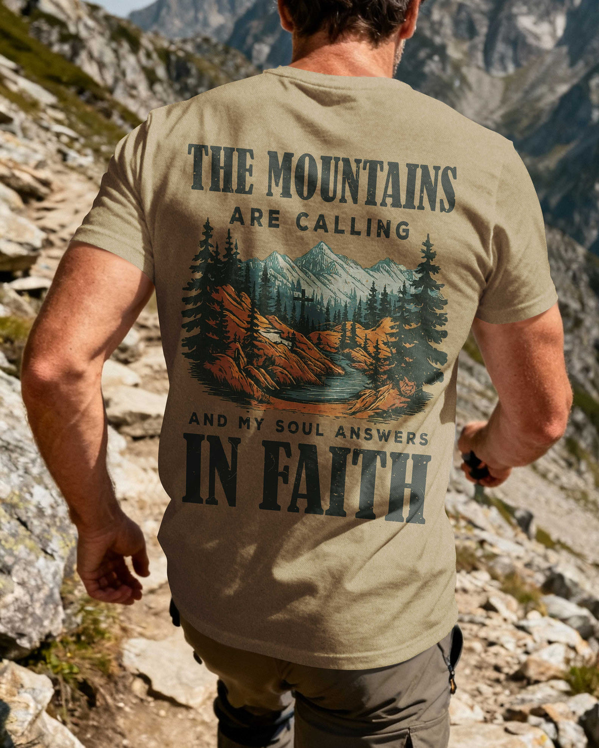 The Mountains Are Calling All Over Print T-Shirt