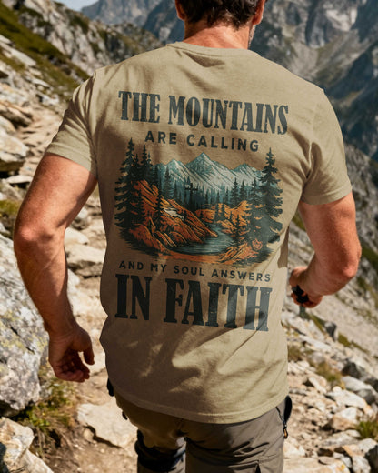 The Mountains Are Calling All Over Print T-Shirt