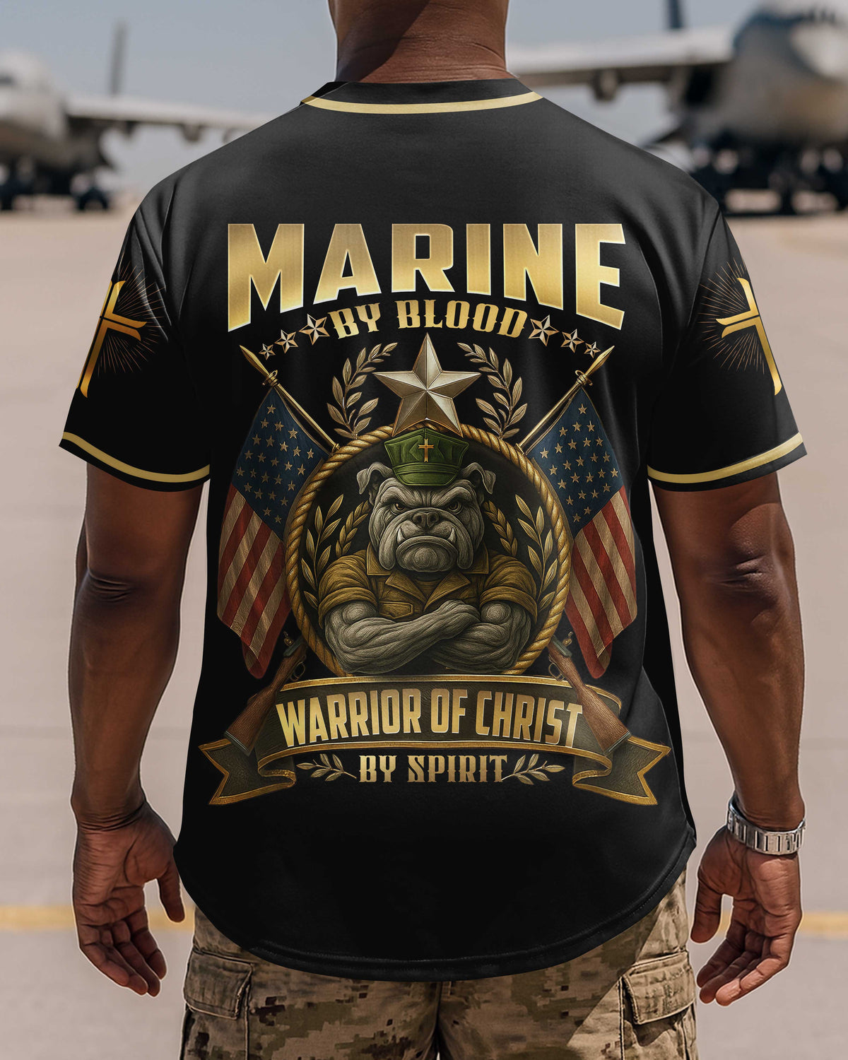 Marine By Blood Warrior Of Christ By Spirit T-Shirt