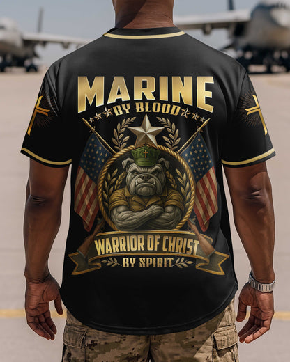 Marine By Blood Warrior Of Christ By Spirit T-Shirt