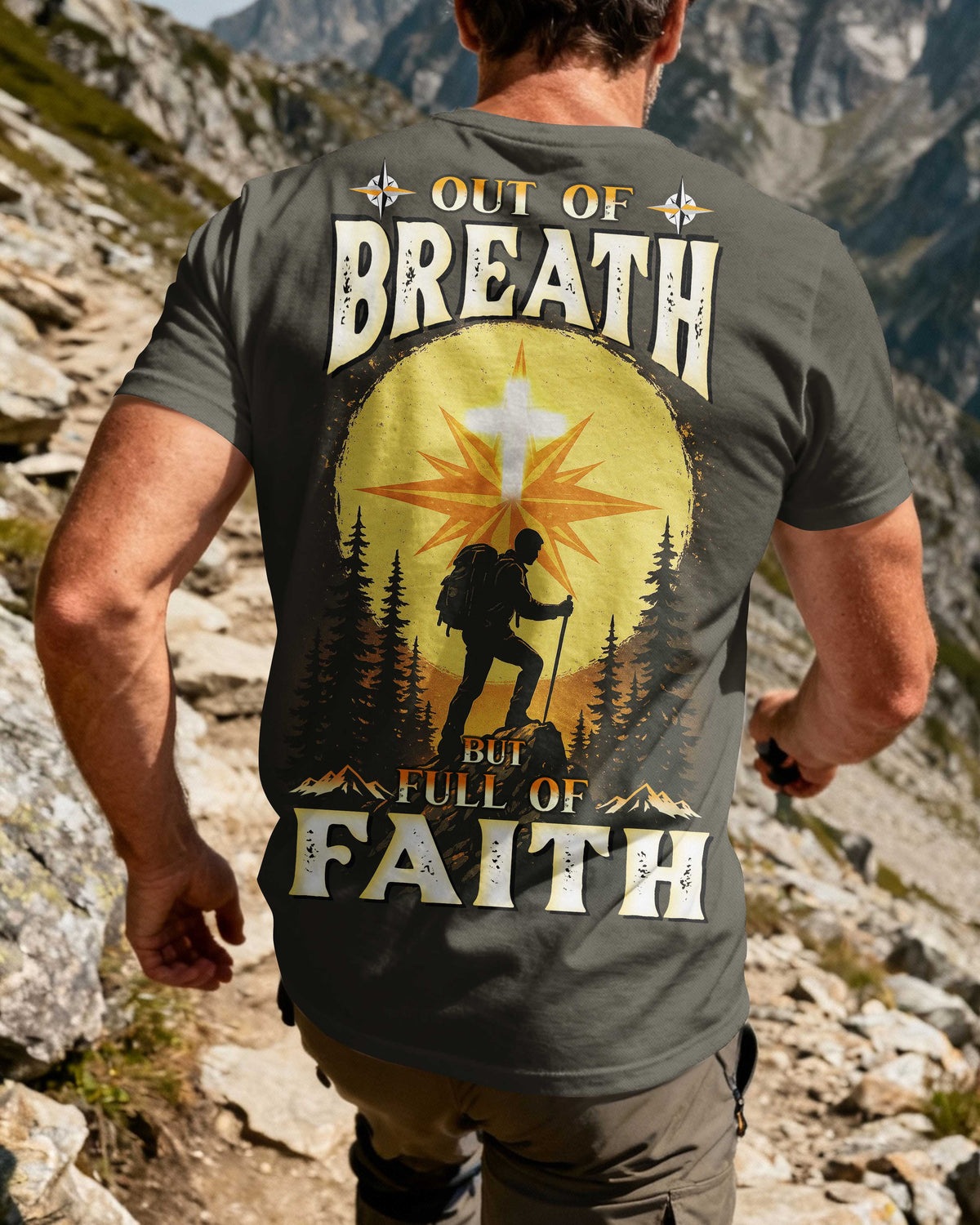 Out Of Breath But Full Of Faith All Over Print T-Shirt