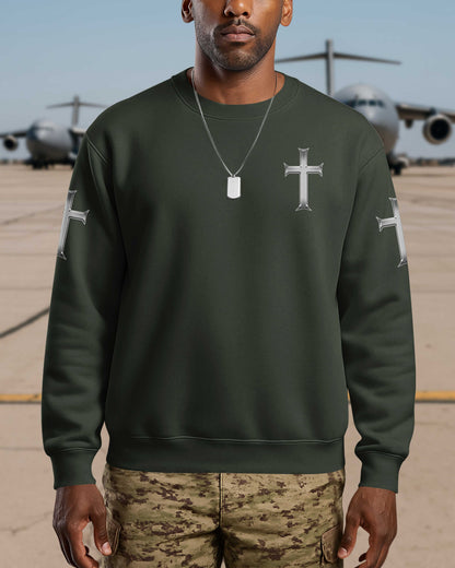 Trained By The Corps Redeemed By The Cross Sweater