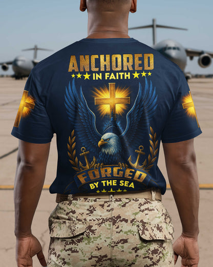 Anchored In Faith Forged By The Sea T-Shirt