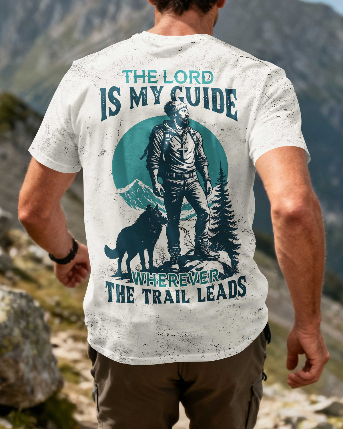 The Lord Is My Guide Wherever The Trail Leads All Over Print T-Shirt