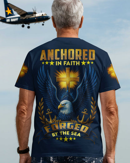 Anchored In Faith Forged By The Sea T-Shirt