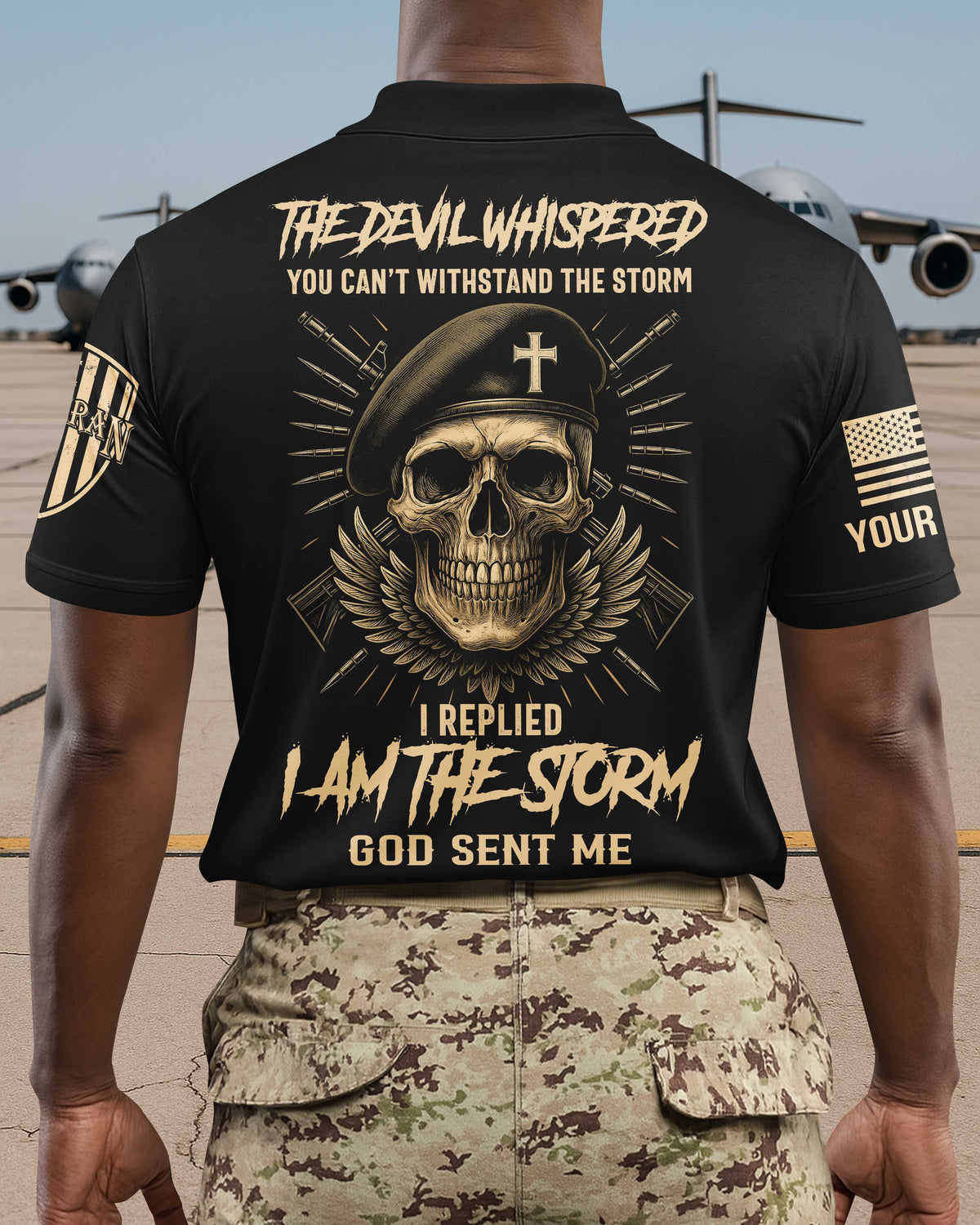 Personalized The Devil Whispered You Can’t Withstand The Storm T-Shirt
