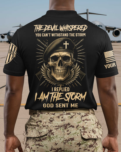 Personalized The Devil Whispered You Can’t Withstand The Storm T-Shirt