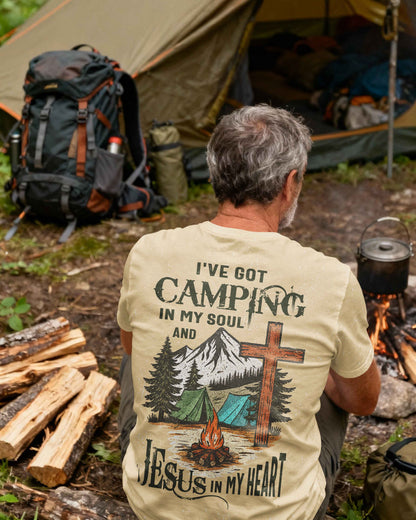 I've Got Camping In My Soul And Jesus In My Heart T-Shirt