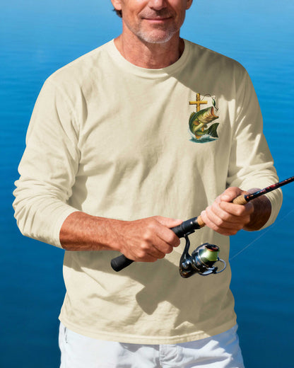 I've Got Fishing In My Veins Jesus In My Heart Long Sleeves T-Shirt
