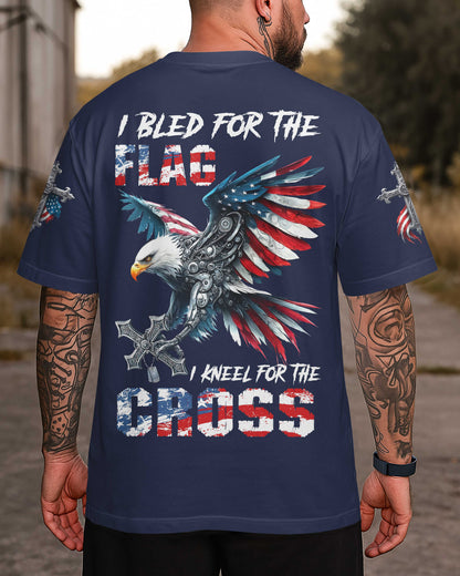 I Bled For The Flag I Kneel For The Cross T-Shirt