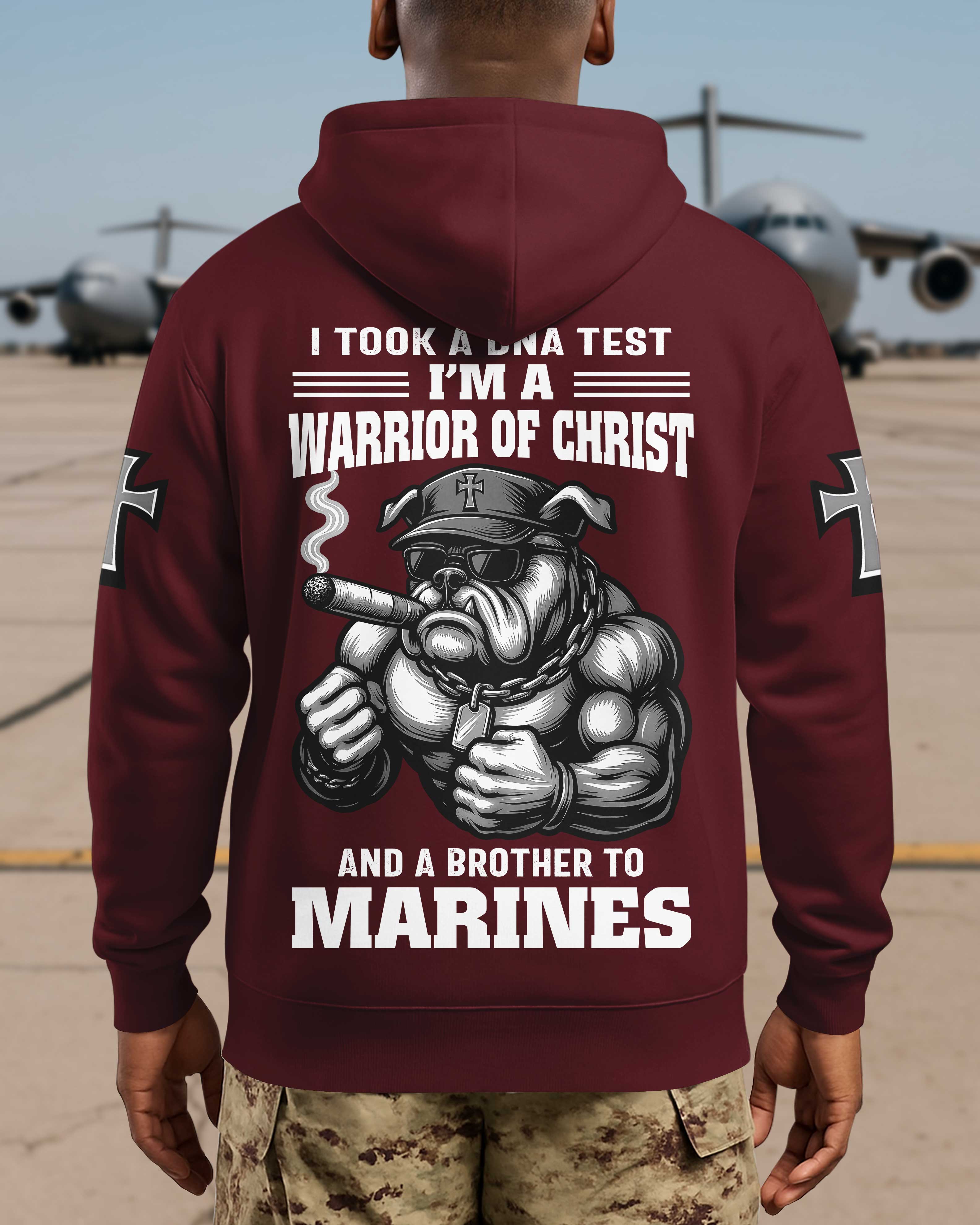 I Took A Dna Test I'm A Warrior Of Christ And A Brother To Marines Hoodie