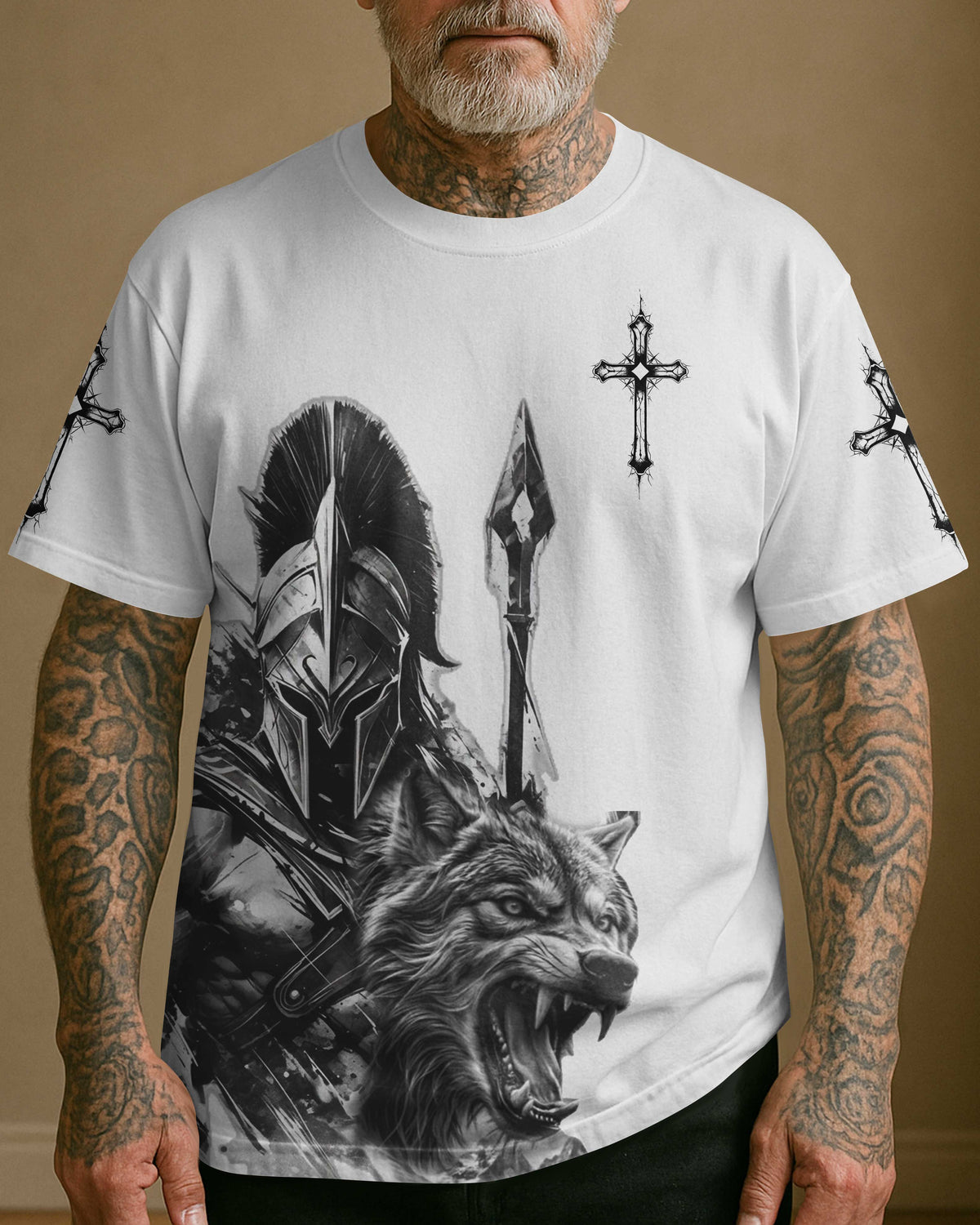 God's Warrior Does Not Fear The Wolves He Was Sent To Fight Them T-Shirt