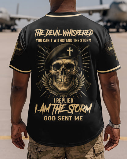 Personalized The Devil Whispered You Can't Withstand The Storm T-Shirt