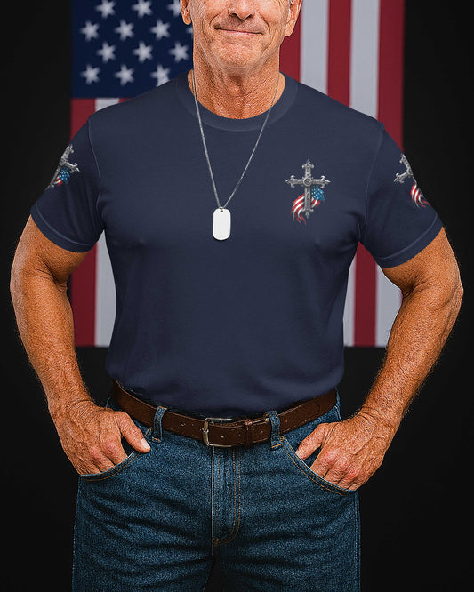 I Bled For The Flag I Kneel For The Cross T-Shirt