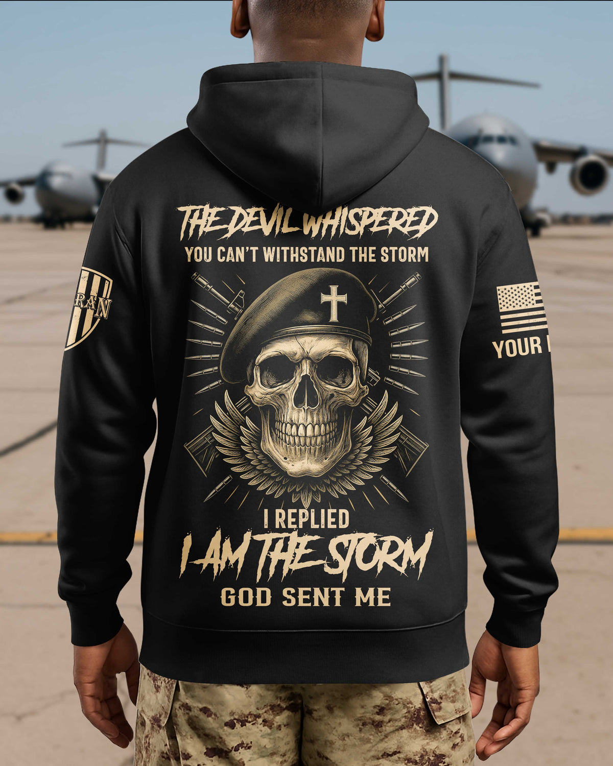Personalized The Devil Whispered You Can’t Withstand The Storm T-Shirt