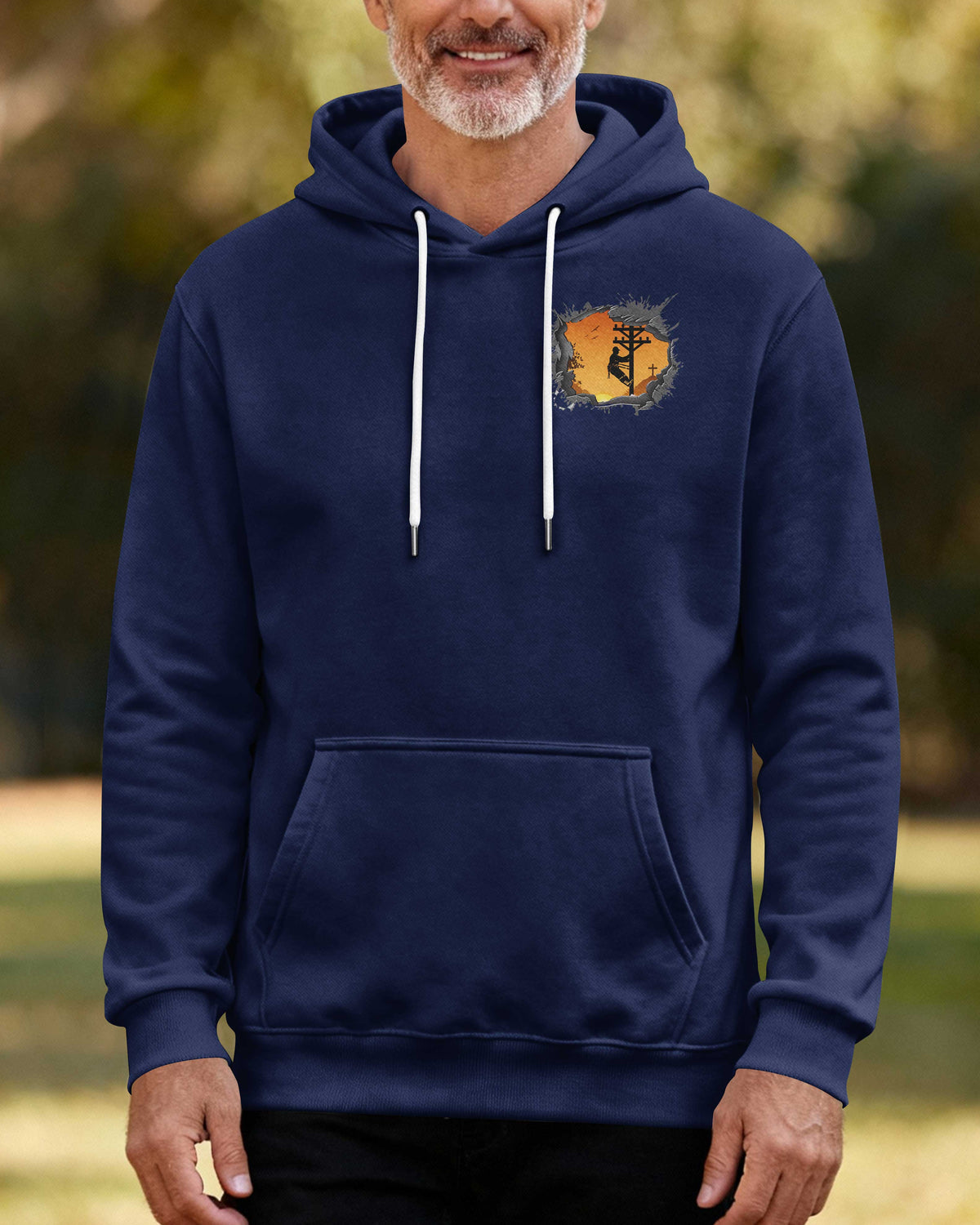 Lineman Using God's Strength To Fix What The Storm Tried To Break Hoodie