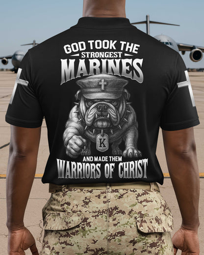 God Took The Strongest Marines And Made Them Warriors Of Christ Polo