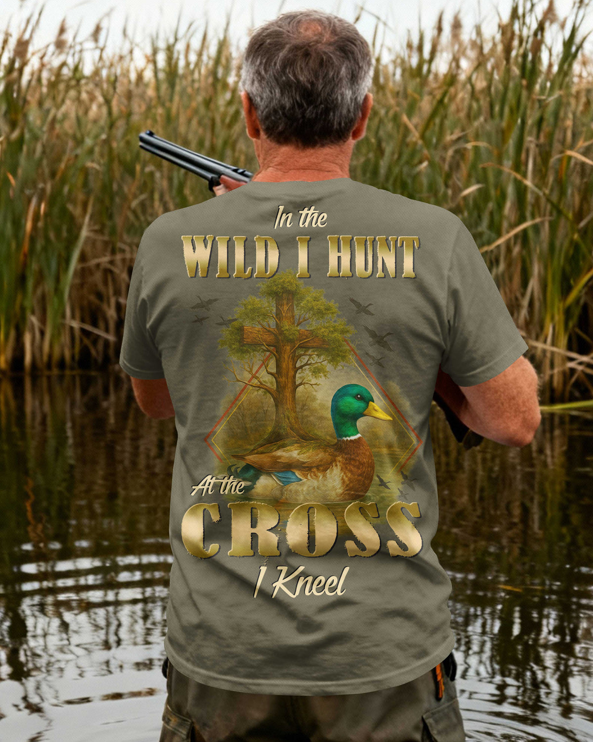 In The Wild I Hunt At The Cross I Kneel T-Shirt