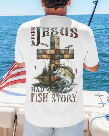 Even Jesus Had A Fish Story All Over Print T-Shirt