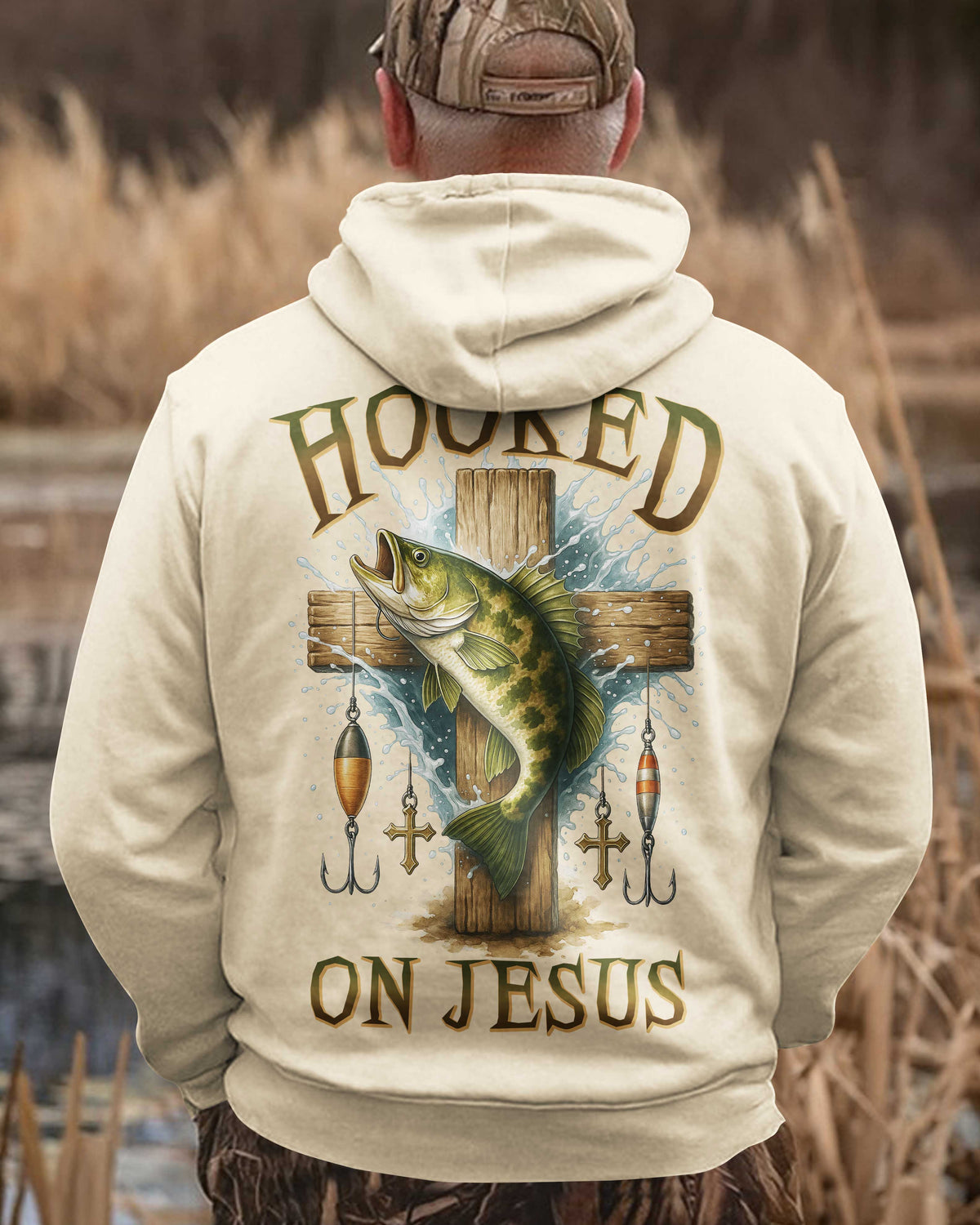 Hooked On Jesus Zip Hoodie