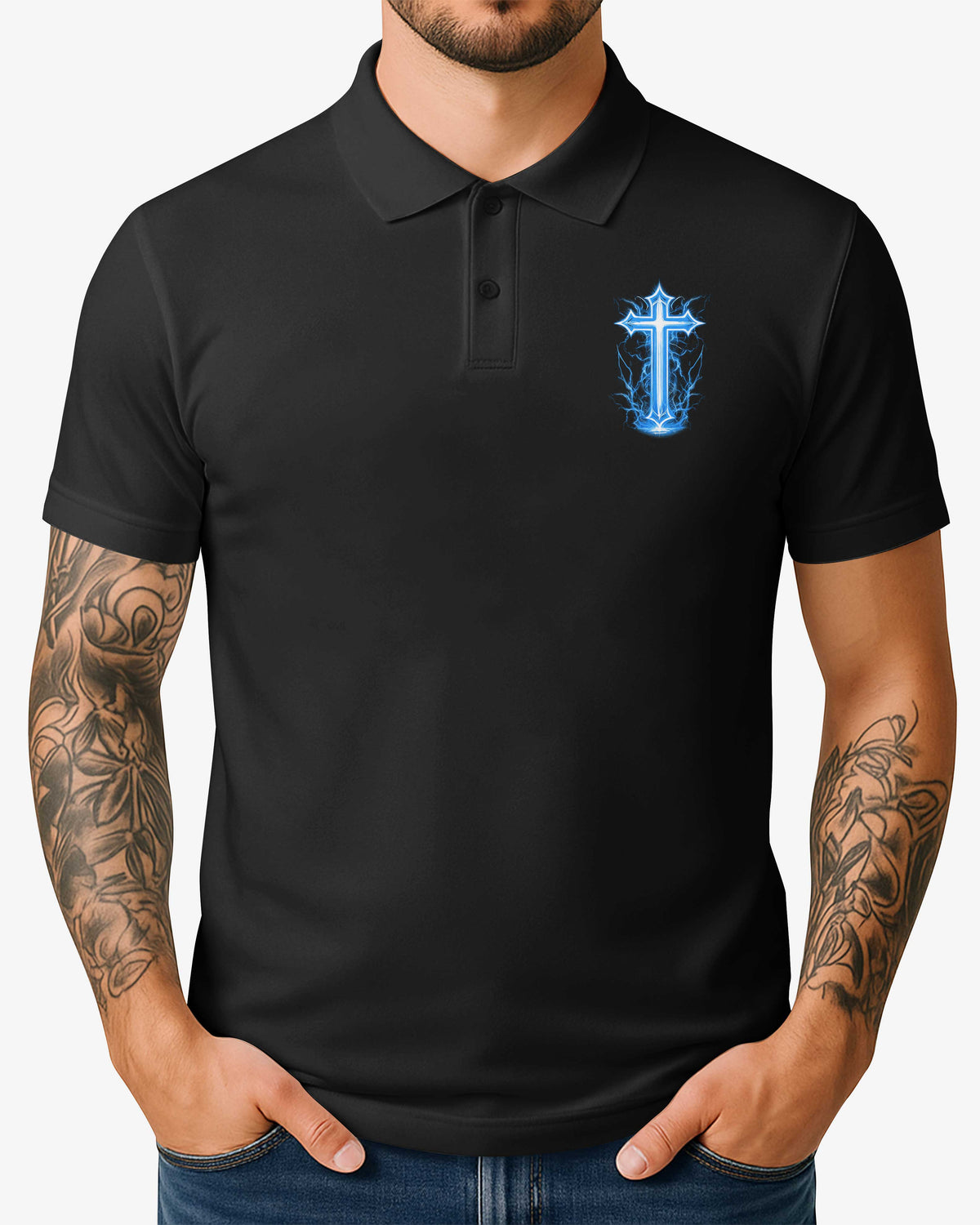 There Is Power All Over Print Polo