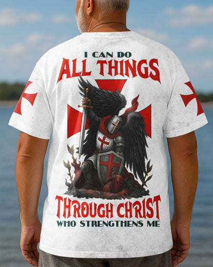 I Can Do All Things Through Christ Who Strengthens Me All Over Print T-Shirt