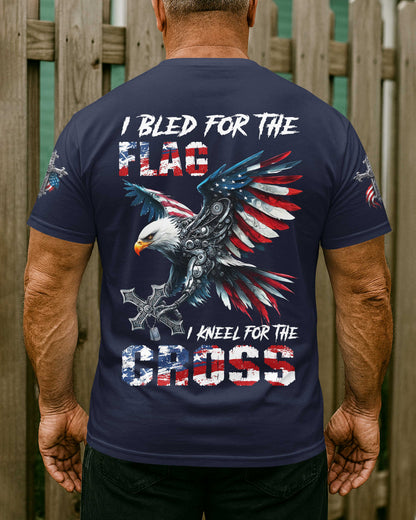 I Bled For The Flag I Kneel For The Cross T-Shirt