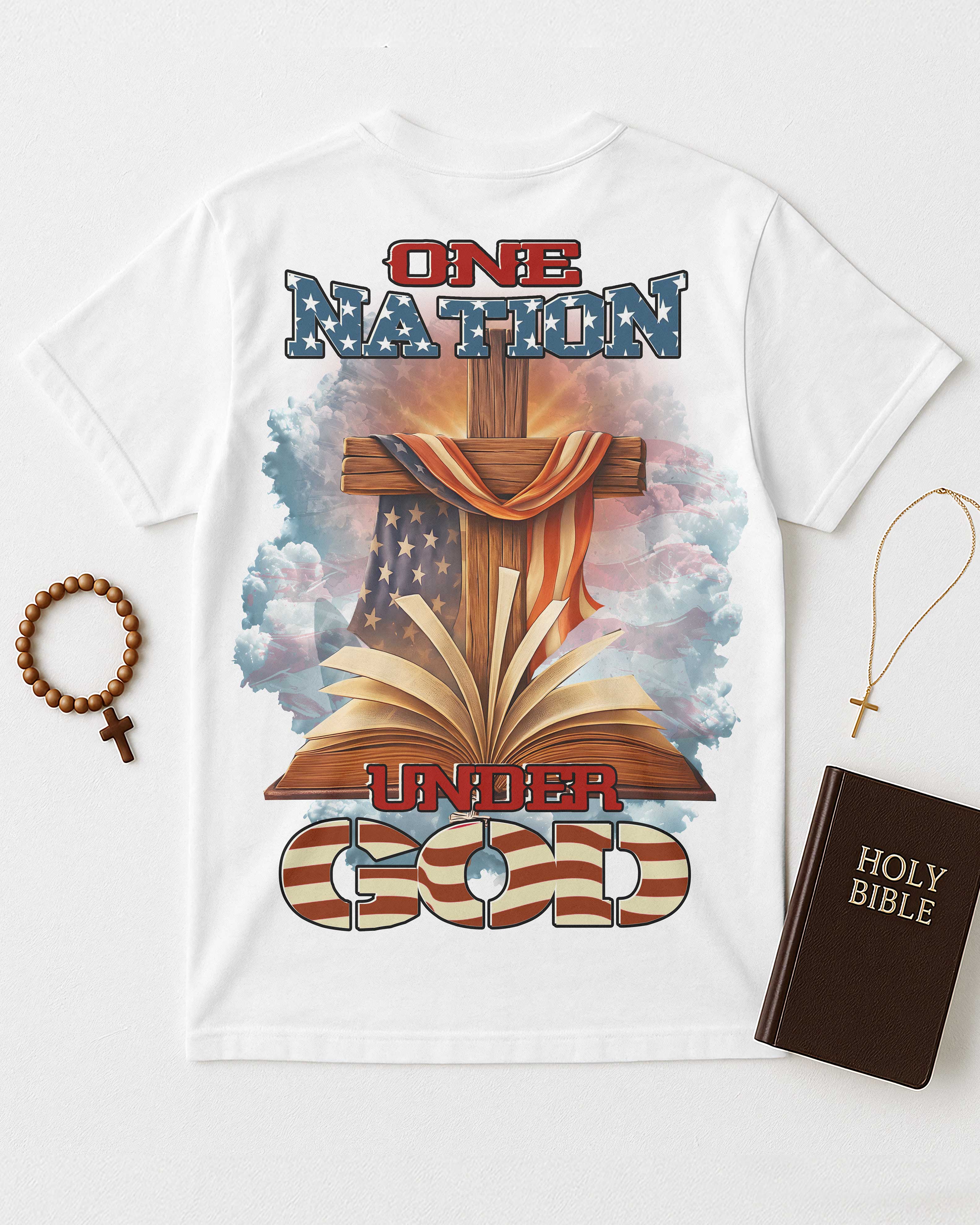 One Nation Under God All Over Print T-Shirt