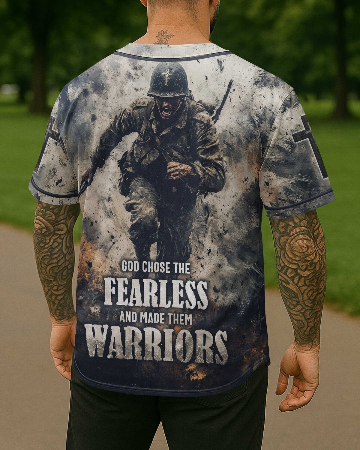 God Chose The Fearless And Made Them Warriors Jersey