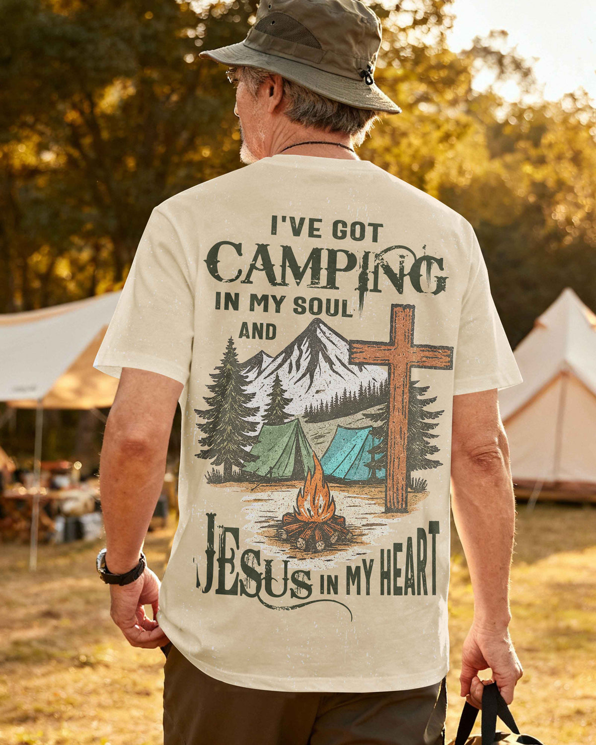 I've Got Camping In My Soul And Jesus In My Heart T-Shirt