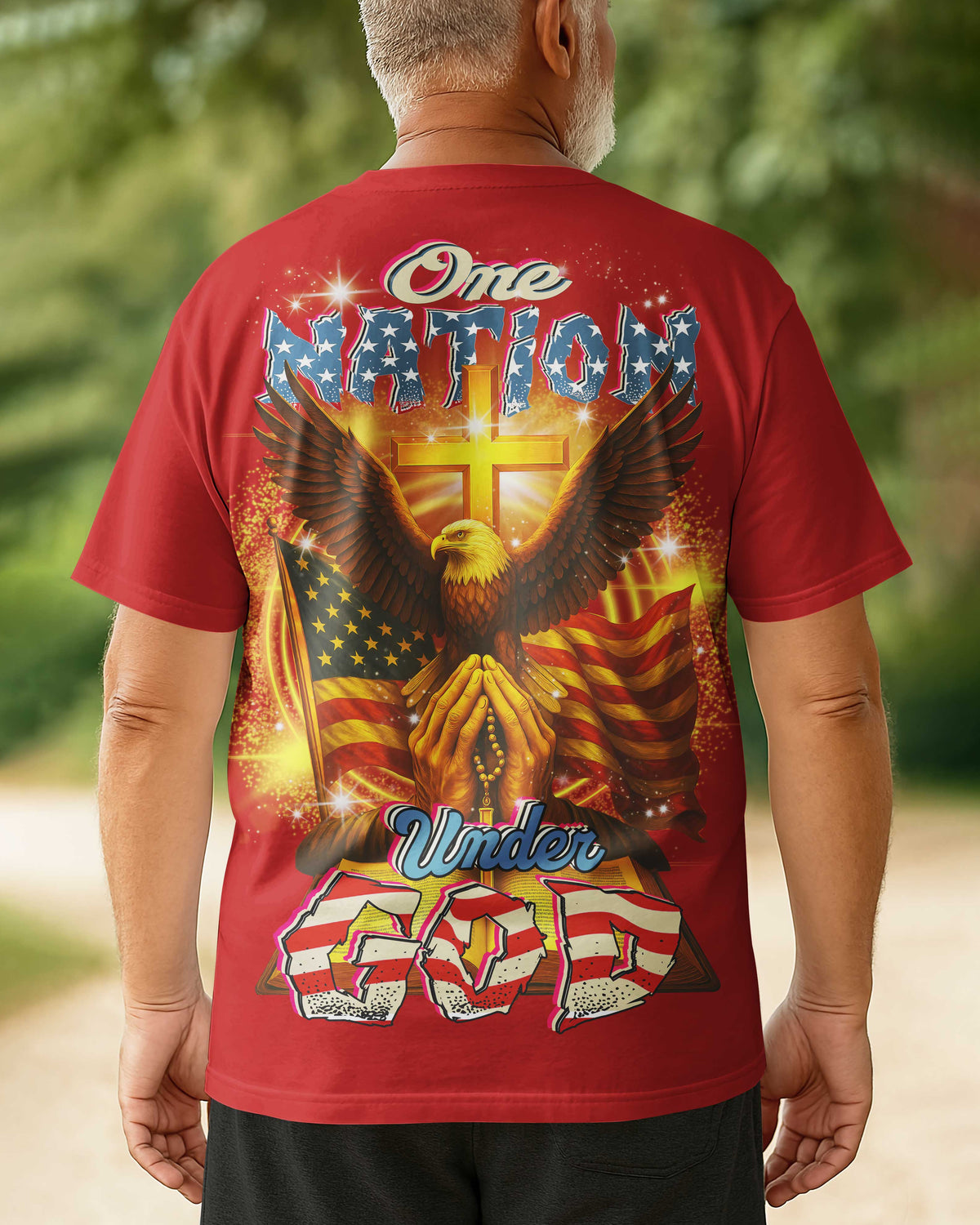 One Nation Under God All Over Print T-Shirt