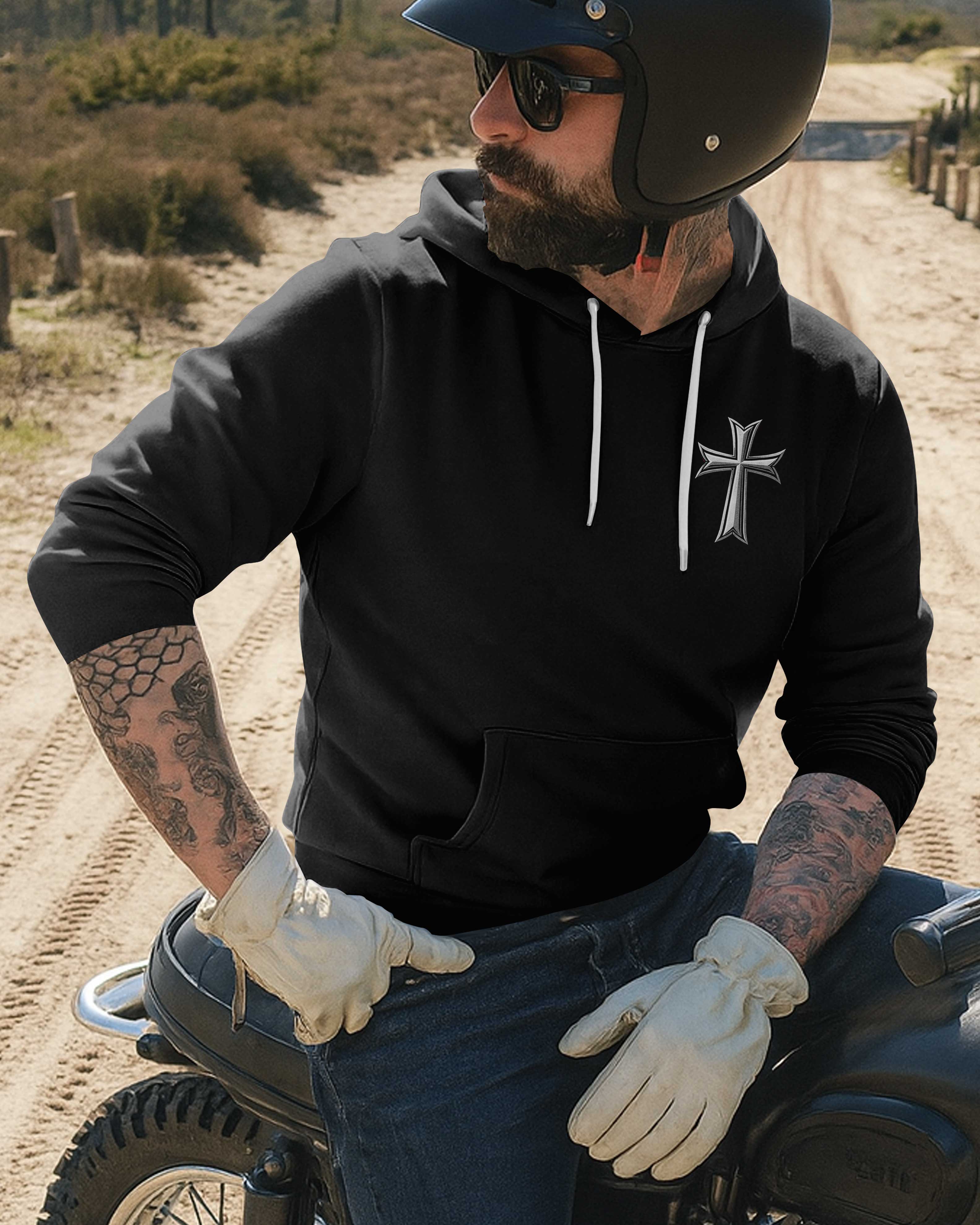 The World Sees A Biker Hoodie
