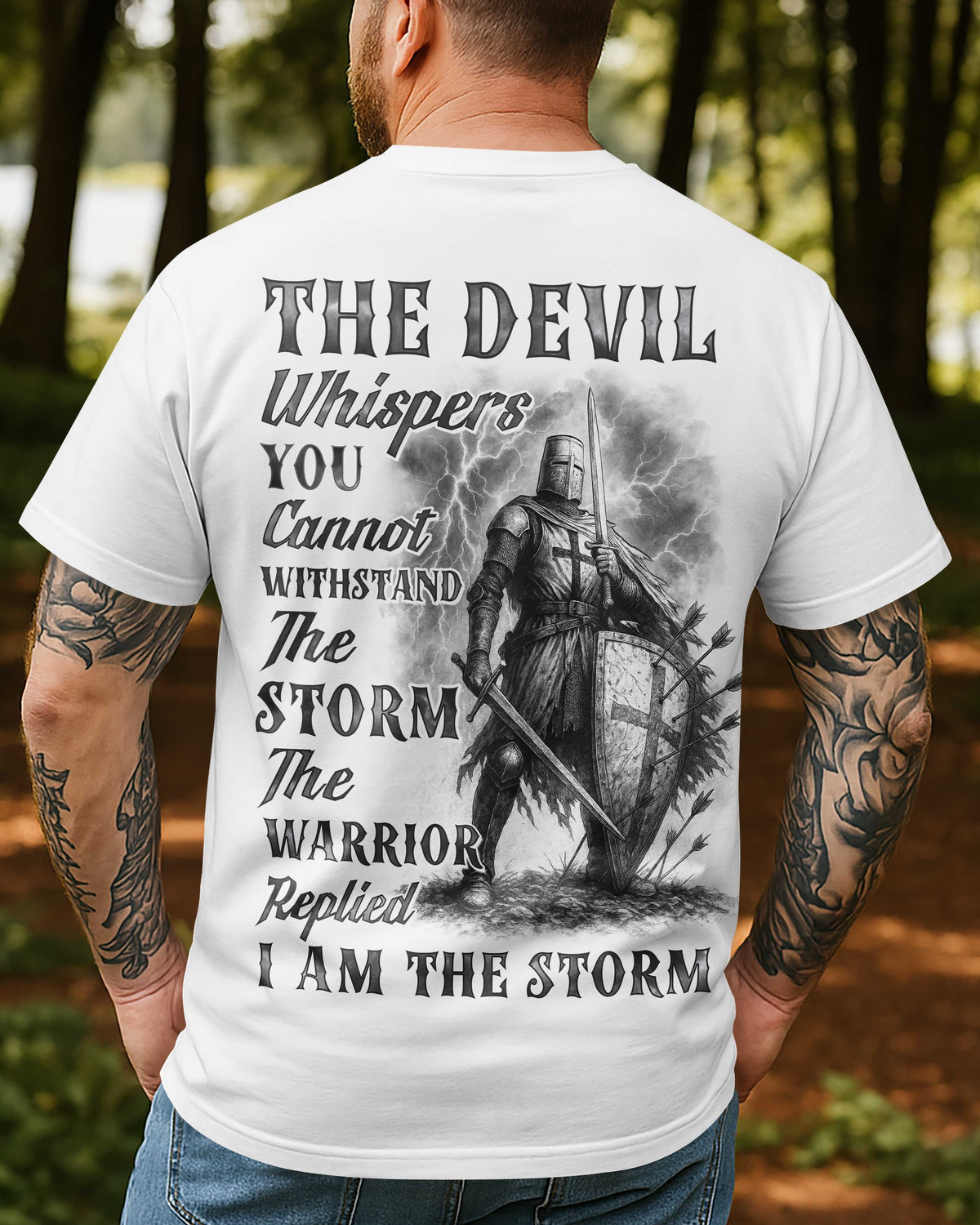 The Devil Whispers You Cannot Withstand The Storm The Warrior Replied I Am The Storm Hoodie