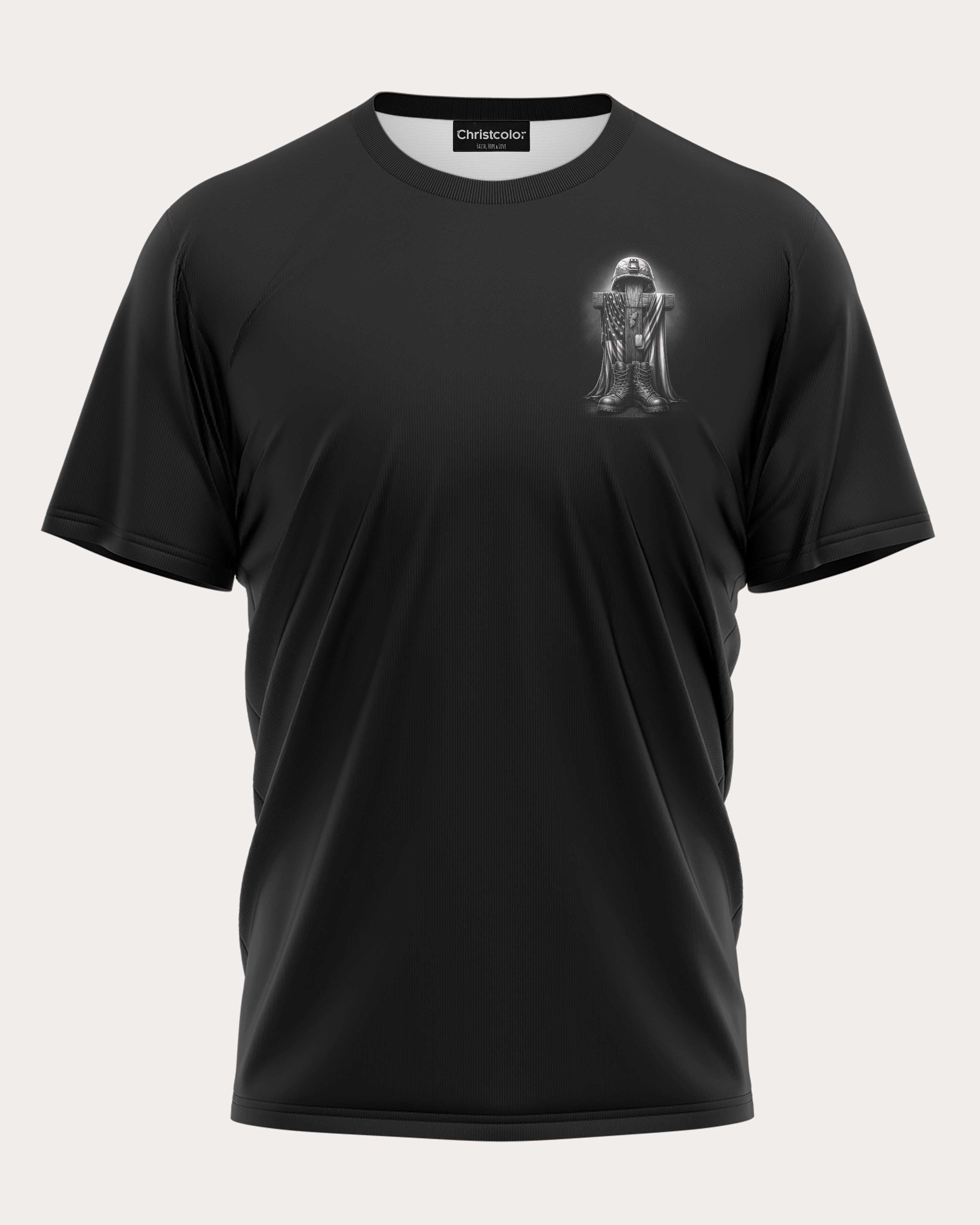 He Stood Tall In Battle And Forever Before The Cross T-Shirt