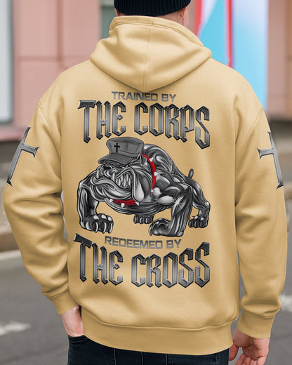 Trained By The Corps Redeemed By The Cross Zip Hoodie