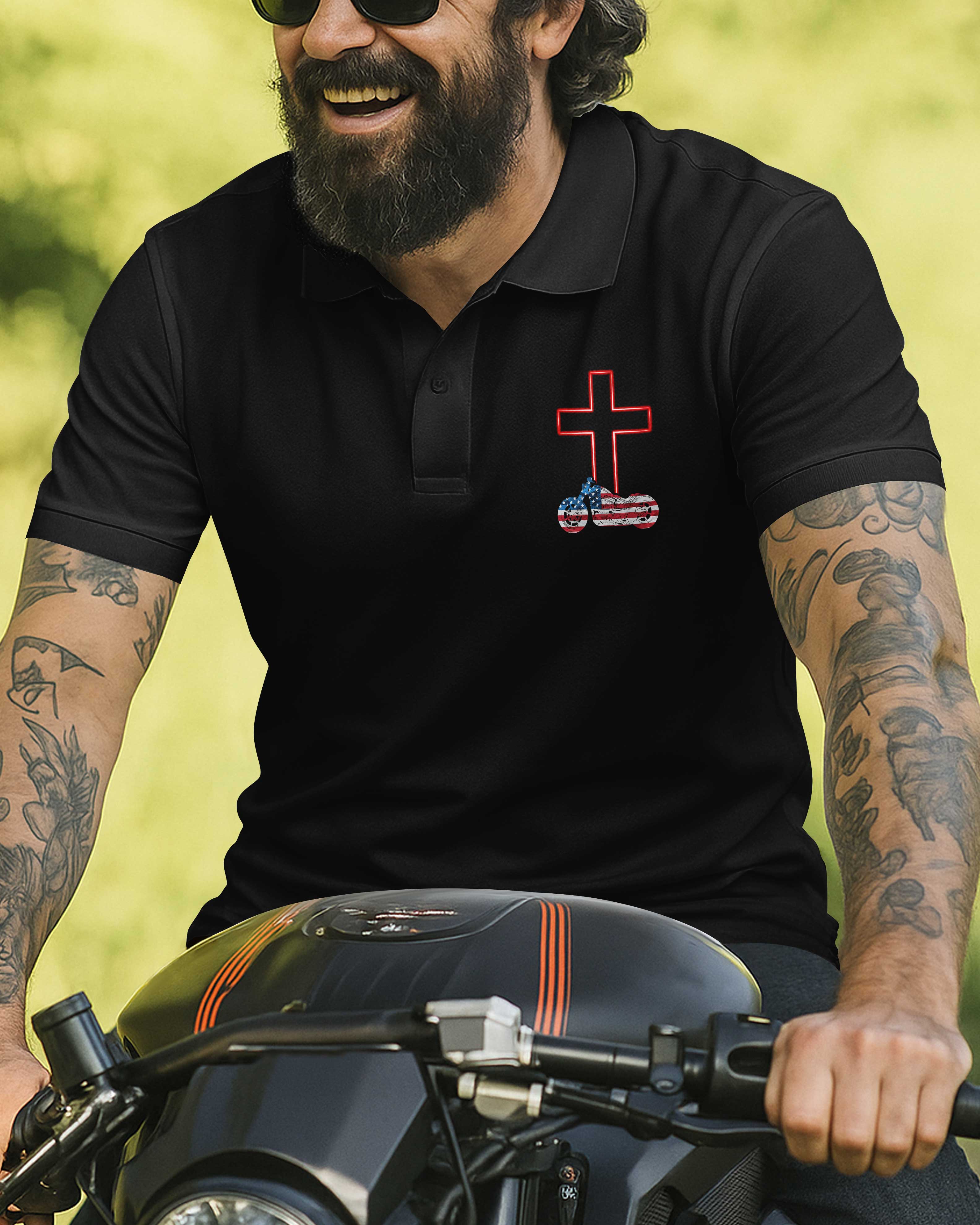 Cross First Roads Second All Over Print Polo