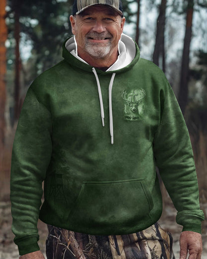 I've Got Hunting In My Veins And Jesus In My Heart Green T-Shirt