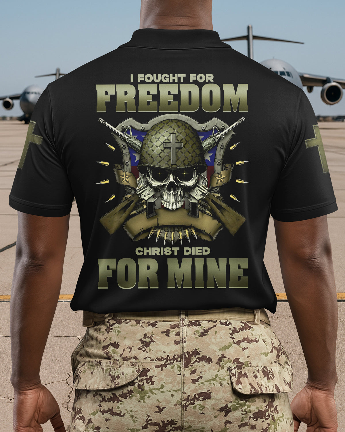 I Fought For Freedom Christ Died For Mine T-Shirt