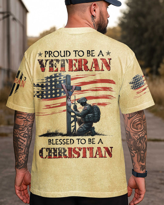 Proud To Be A Veteran All Over Print T-Shirt