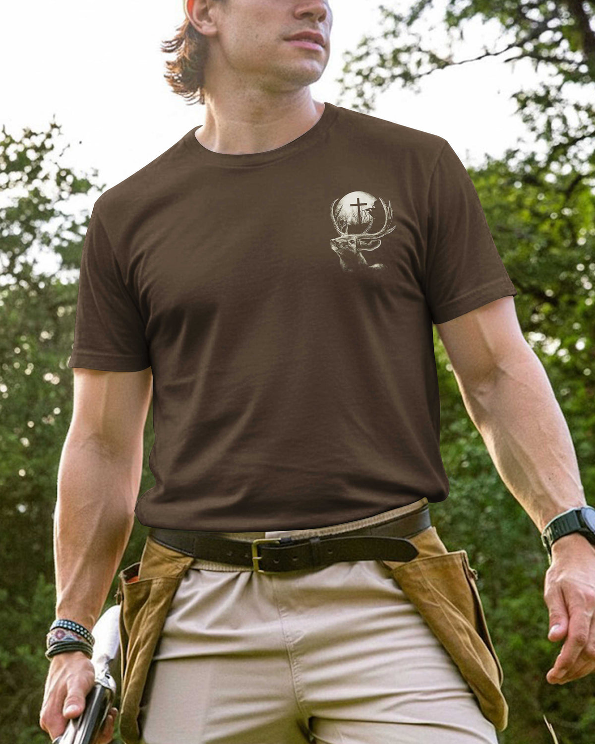 My Eyes On The Hunt But My Soul For The Cross All Over Print T-Shirt