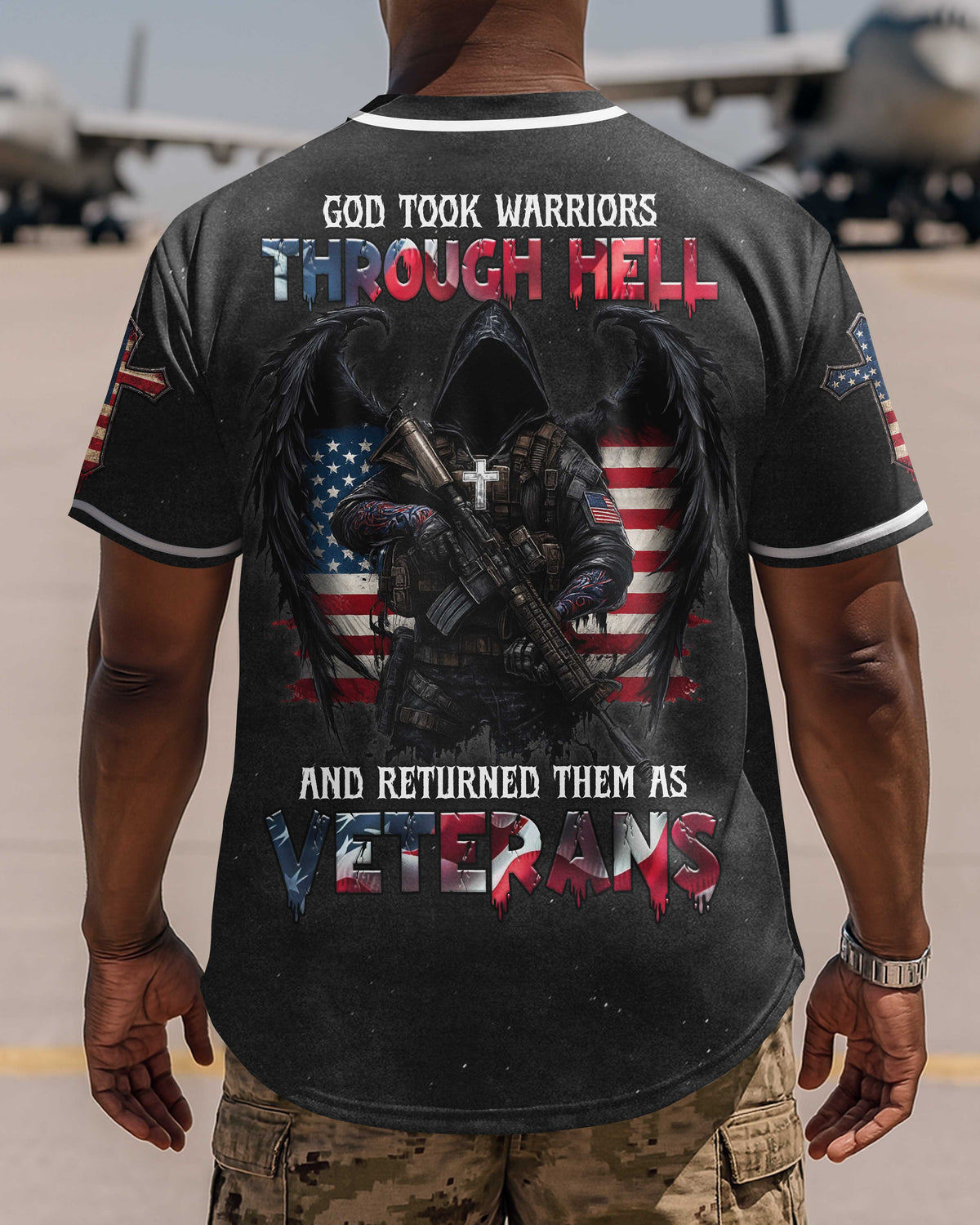 God Took Warriors Through Hell And Returned Them As Veterans T-Shirt