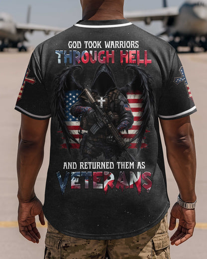 God Took Warriors Through Hell And Returned Them As Veterans T-Shirt