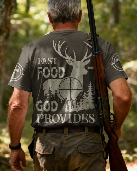 Fast Food God Provides T-Shirt