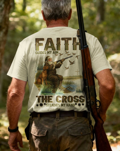 Faith Guides My Aim The Cross Steadies My Hand T-Shirt